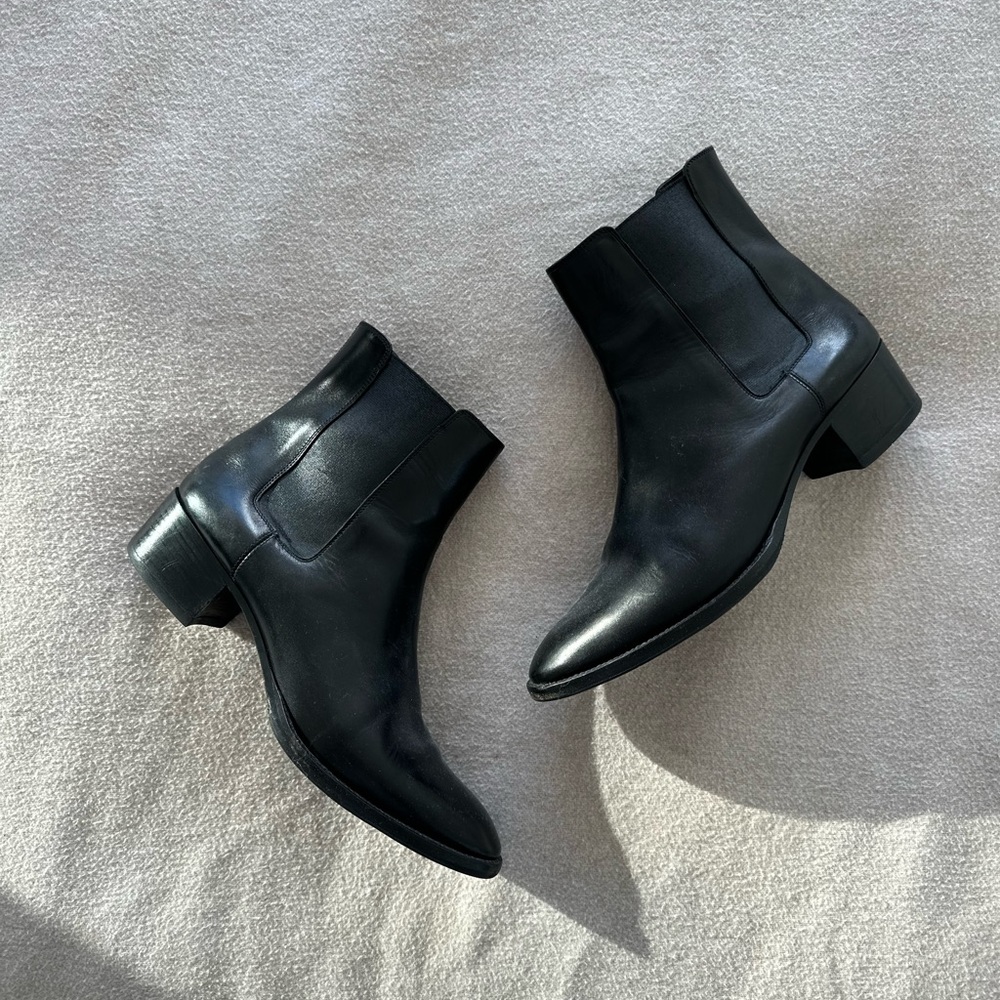 Black Saint Laurent boots